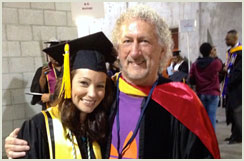 Graduation Day 2013: Cassandra Morrow, biology student at CSUDH & one of Thomas' mentees.
